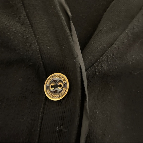 Juicy Couture Black Button Up Cardigan - Size L - Picture 8 of 13